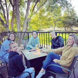 The Haven Coffee House - Fire pit on the deck