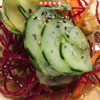 Samurai Sushi 2 - Delicious complimentary salad with amazing lemon ginger dressing -yum! - Sushi Bars Near Me - Hesperia, California Samurai Sushi 2 - Delicious complimentary salad with amazing lemon ginger dressing -yum! - Sushi Bars Near Me - Hesperia, California