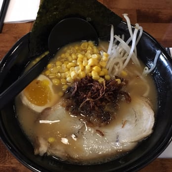Arashi Ramen - Shoyu ramen without green onions. Added toppings: corn and fried onion. - Ramen Near Me - Seattle, Washington Arashi Ramen - Shoyu ramen without green onions. Added toppings: corn and fried onion. - Ramen Near Me - Seattle, Washington