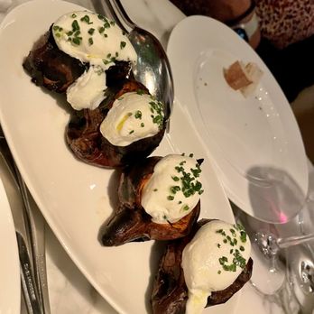RH San Francisco - COAL ROASTED SWEET POTATOES Honey Brown Butter, Crème Fraîche, Chives 16 - Furniture Stores Near Me - San Francisco, California RH San Francisco - COAL ROASTED SWEET POTATOES Honey Brown Butter, Crème Fraîche, Chives 16 - Furniture Stores Near Me - San Francisco, California