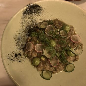 Origen - Fish ceviche with Sikil pak - Oaxacan Near Me - Oaxaca, OAX