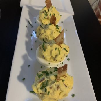 Oscar Penn's Restaurant - Bacon deviled eggs - Sushi Bars Near Me - Inverness, Florida Oscar Penn's Restaurant - Bacon deviled eggs - Sushi Bars Near Me - Inverness, Florida
