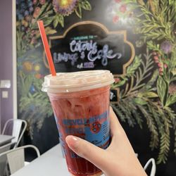 Coterie Lounge & Cafe - Red Velvet Dirty Sprite