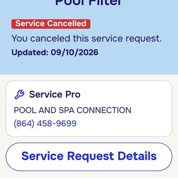 Pool and Spa Connection - Pool and Spa HAD AHS CANCEL the appointment - Hot Tub & Pool Near Me - Simpsonville, South Carolina Pool and Spa Connection - Pool and Spa HAD AHS CANCEL the appointment - Hot Tub & Pool Near Me - Simpsonville, South Carolina