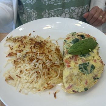 Eggs & More - Bacado Omelet (pancakes not pictured) - Breakfast & Brunch Near Me - Fort Worth, Texas Eggs & More - Bacado Omelet (pancakes not pictured) - Breakfast & Brunch Near Me - Fort Worth, Texas