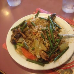 May Mei's Chinese Food Restaurant - from the buffet, bland, and 99% salted flavourless vegetables with some sort of mystery meat, probably pork