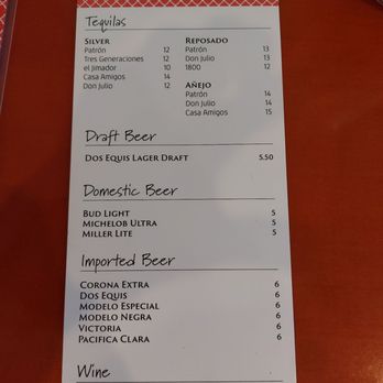 La Sombra Cantina - Booze menu, side 1, 5/31/25 - Mexican Near Me - Richardson, Texas La Sombra Cantina - Booze menu, side 1, 5/31/25 - Mexican Near Me - Richardson, Texas