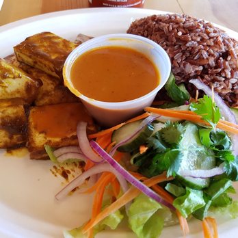 Pink Bee - Satay Tofu Red Cargo (Brown Rice) $9.50 prior to tax - Sandwiches Near Me - Seattle, Washington Pink Bee - Satay Tofu Red Cargo (Brown Rice) $9.50 prior to tax - Sandwiches Near Me - Seattle, Washington