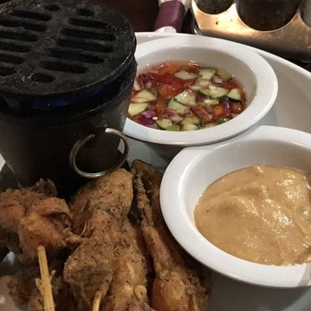 Bangkok 96 - I've never had deep fried satay. I will probably not have it again. Looks good, though. - Thai Near Me - Dearborn, Michigan