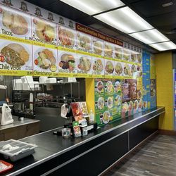 Big menu with lots to choose from.