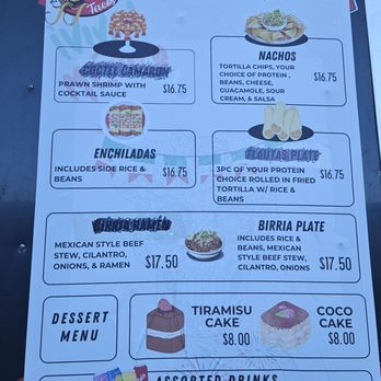 JJ Mexican Style Tacos - Menu - Food Trucks Near Me JJ Mexican Style Tacos - Menu - Food Trucks Near Me