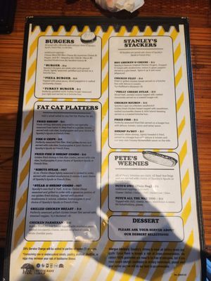 Menu photo 1 Spankys Savannah, GA