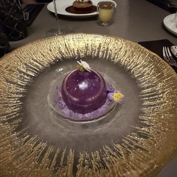 Gabriel Kreuther - Ube dessert - French Near Me - New York, New York Gabriel Kreuther - Ube dessert - French Near Me - New York, New York