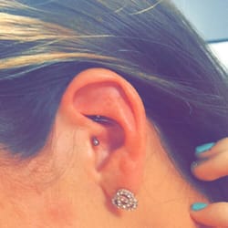 Ouch! Piercings and Tattoos - My daith piercing :-) done by Kara