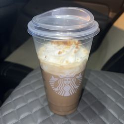 Starbucks - Venti Iced Caramel Brulee Latte from Clydes Starbucks