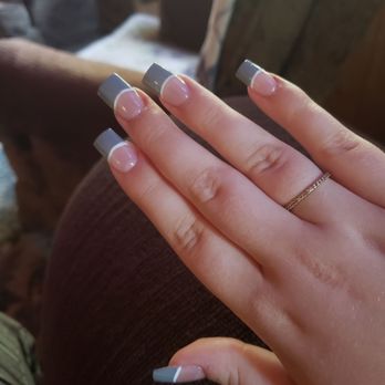 Crestline Nails & Spa - New full set of acrylics with 2 colors - Nail Salons Near Me - Crestline, California