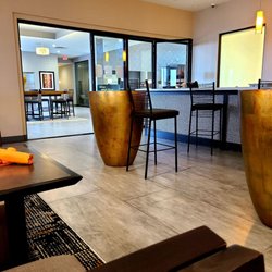 Aviators Bar And Grill - View of hotel lobby from restaurant.