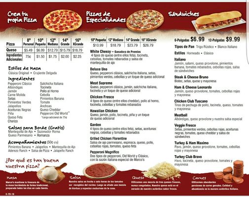 Menu photo 1 Marco's Pizza Dorado, PR Menu photo 1 Marco's Pizza Dorado, PR