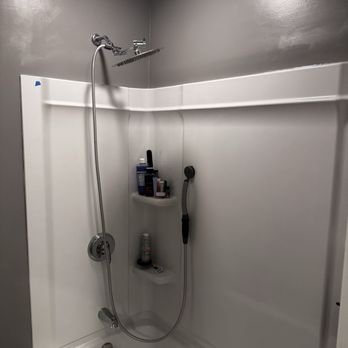 Frank the Tank’s Plumbing - (Ignore the sheer and crooked shower head-- I JUST did the first coat of paint!) - Plumbing Near Me - Wethersfield, Connecticut Frank the Tank’s Plumbing - (Ignore the sheer and crooked shower head-- I JUST did the first coat of paint!) - Plumbing Near Me - Wethersfield, Connecticut