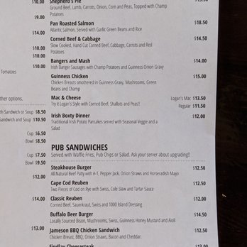 Logan's Irish Pub - Menu - Irish Near Me - Findlay, Ohio Logan's Irish Pub - Menu - Irish Near Me - Findlay, Ohio