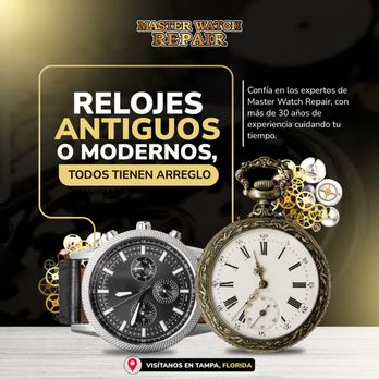 Master Watch Repair - Experts in modern, vintage, and luxury watch repair and restoration. Original parts, certified service, and over 30 years of experience. - Watch Repair Near Me - Tampa, Florida Master Watch Repair - Experts in modern, vintage, and luxury watch repair and restoration. Original parts, certified service, and over 30 years of experience. - Watch Repair Near Me - Tampa, Florida