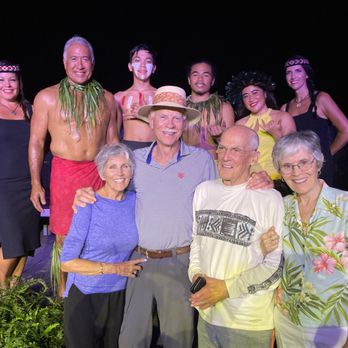 Ahi Lele Fire Show - Family of performers behind guests. - Performing Arts Near Me - Kilauea, Hawaii Ahi Lele Fire Show - Family of performers behind guests. - Performing Arts Near Me - Kilauea, Hawaii