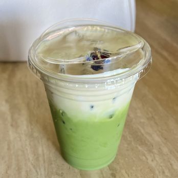 Hinar - Matcha Latte with Earl Grey Foam - Cafes Near Me - San Diego, California Hinar - Matcha Latte with Earl Grey Foam - Cafes Near Me - San Diego, California