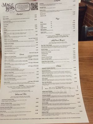 Menu photo 6 Mac & Bobs Salem, VA