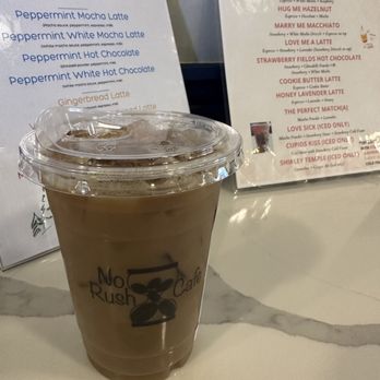 No Rush Cafe - Iced latte - Coffee & Tea Near Me - Freeport, New York