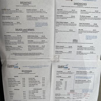 Living Free Cafe - The menu... - Breakfast & Brunch Near Me - Pahrump, Nevada