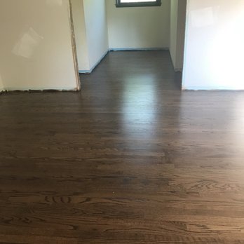 Newly Finished Floors Red Oak With Dark Walnut Stain By Minwax Yelp