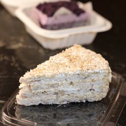 Amihan Grill + Bakeshop - Sans Rival Slice ($8) - layers of cashew meringue, buttercream, and chopped cashews. I like the different textures.