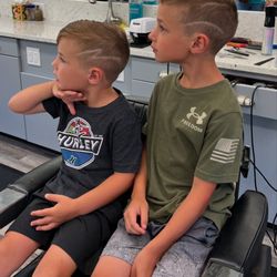 Little Del's Barbershop - Little guys showing off their style
