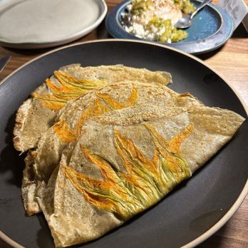 Urban Hearth - Squash blossom crepes - New American Near Me - Cambridge, Massachusetts