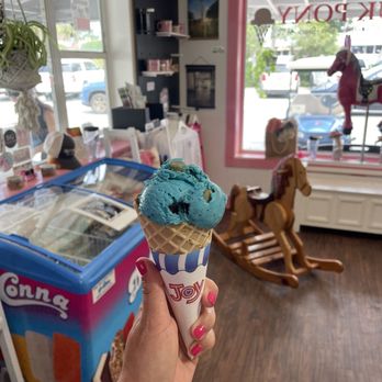 The Pink Pony - Cookie Monster cone - Ice Cream & Frozen Yogurt Near Me - Boca Grande, Florida The Pink Pony - Cookie Monster cone - Ice Cream & Frozen Yogurt Near Me - Boca Grande, Florida