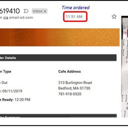 Ordered at 11:51am.  Order done 12:54pm - - Really?!!!?
