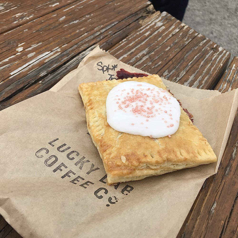 Lucky Lab Coffee - Strawberry Pop Tart - Desserts Near Me - Austin, Texas Lucky Lab Coffee - Strawberry Pop Tart - Desserts Near Me - Austin, Texas