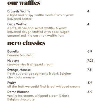 Nero Waffles - Waffles Near Me - Vancouver, British Columbia