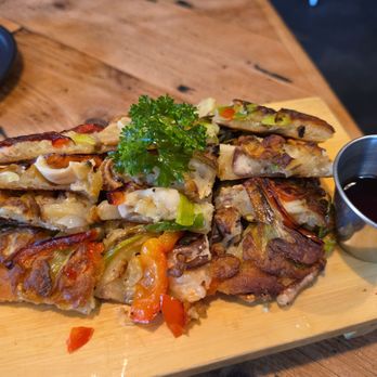 Den Den Cafe Asiana - Seafood scallion pancake - Korean Near Me - Providence, Rhode Island