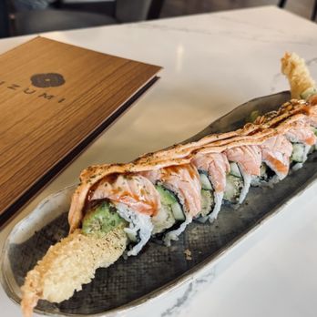 Izumi Sushi - Izumi Roll with the offending NON deveined shrimp - Sushi Bars Near Me - Castle Rock, Colorado Izumi Sushi - Izumi Roll with the offending NON deveined shrimp - Sushi Bars Near Me - Castle Rock, Colorado