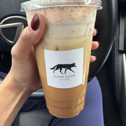 Iced latte I forgot what kind but it's on the menu on the top. I asked for oat milk. Love it 10/10