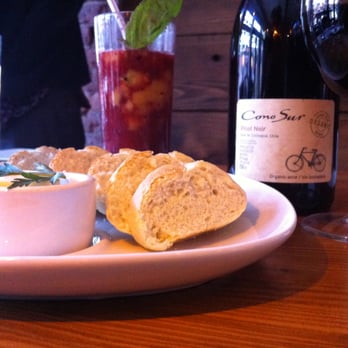 Catch 122 - bread and butter. table wine. mocktail in the background (heard it was great) - Breakfast & Brunch Near Me - North Vancouver, British Columbia Catch 122 - bread and butter. table wine. mocktail in the background (heard it was great) - Breakfast & Brunch Near Me - North Vancouver, British Columbia