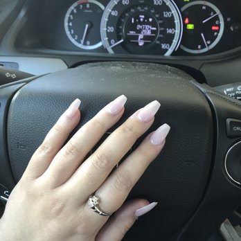 Elite Nail Spa - Coffin shape pink glitter #16 dip - Nail Salons Near Me - Memphis, Tennessee Elite Nail Spa - Coffin shape pink glitter #16 dip - Nail Salons Near Me - Memphis, Tennessee