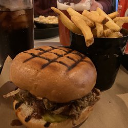 Pitt Bros - Pulled pork sandwich and fries