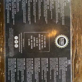 5280 Burger Bar - Burgers Near Me - Westminster, Colorado