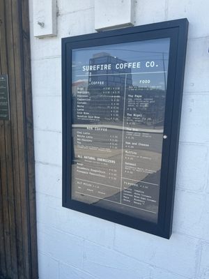 Menu photo 1 Surefire Coffee Nashville, TN Menu photo 1 Surefire Coffee Nashville, TN
