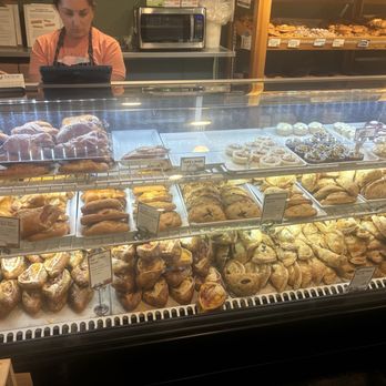 Creswell Bakery - Some of the goodies.   Note the loaves on the back rack - Breakfast & Brunch Near Me - Creswell, Oregon