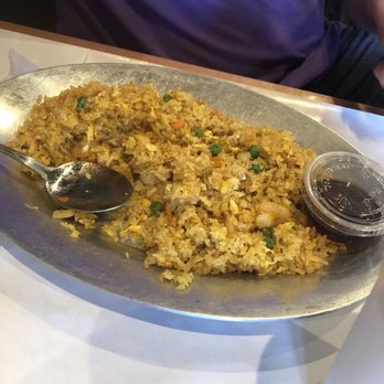 Crab N Bar - Shrimp fried rice. Tiny shrimp- yellow color? But good flavor for sure and 20 month old approved! - Cajun/Creole Near Me - Cedar Hill, Texas