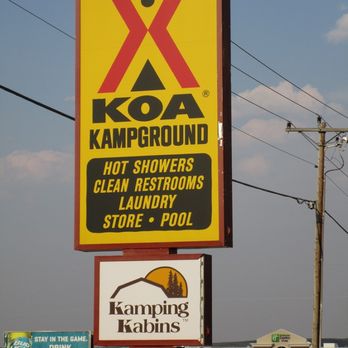 Buffalo KOA - entrance signage - RV Parks Near Me - Buffalo, Wyoming