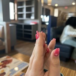 Top Nails - These are terrible they are not even close to the inspo the person that did my nails cut me ps: DONT GO HERE